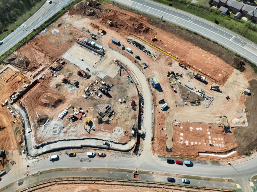 Groundworks at Berry Hill, Mansfield Near Completion