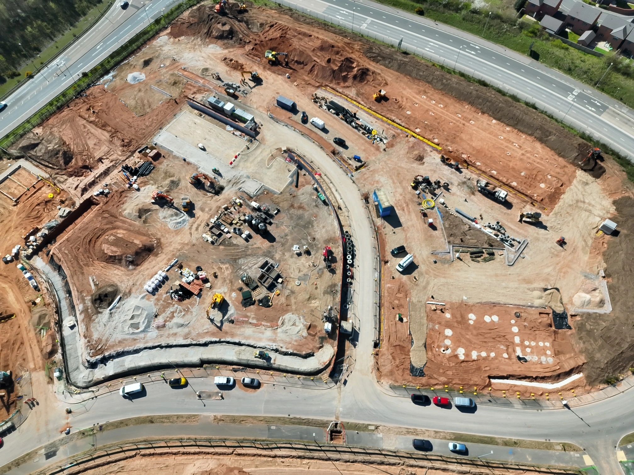 Groundworks at Berry Hill, Mansfield Near Completion